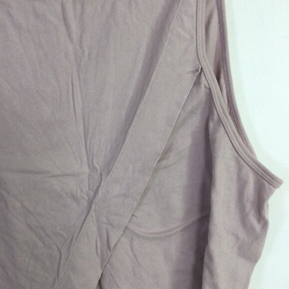 Calme Womens Cross Back Tank Top Sleeveless Organic Cotton Purple Size XXL NWT - Picture 11 of 16
